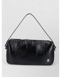 Courreges - Rectangular Shoulder Bag Glossy Finish Strap - Lyst