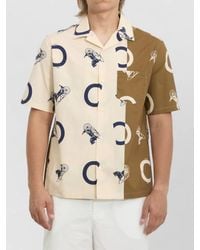 Celine - Cotton Printed Bowling Shirt - Lyst