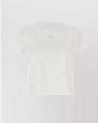 Alexander Wang - Cotton Logo-Print Short-Sleeve T-Shirt - Lyst