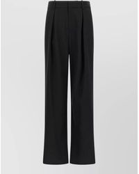 MM6 by Maison Margiela - Margiela 6 Pleated Wide Leg Pants Loops - Lyst