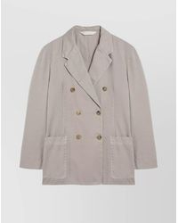 Palm Angels - Double-Breasted Cotton Jacket - Lyst