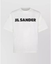 Jil Sander - Cotton Logo-Print Short-Sleeve T-Shirt - Lyst
