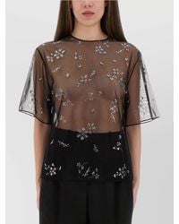 Rabanne - Transparent Top With Applications - Lyst