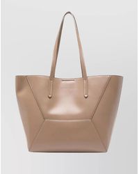 Brunello Cucinelli - Geometric Panel Shoulder Bag With Top Handles - Lyst
