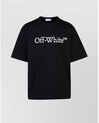 Off-White c/o Virgil Abloh - Cotton Relaxed-Fit Logo-Print T-Shirt - Lyst