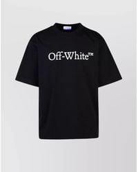 Off-White c/o Virgil Abloh - Cotton Relaxed-Fit Logo-Print T-Shirt - Lyst