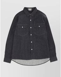 JW Anderson - Oversized Denim Shirt Button Down Collar - Lyst