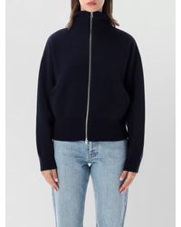 Extreme Cashmere - Cashmere Jacquard Cropped High-Neck Zip-Up Cardigan - Lyst