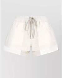 Rick Owens - Straight Shorts Lightweight Fabric Side Slits - Lyst