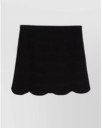 Tom Ford - Silk Cotton Scallop Hem Mini Skirt - Lyst
