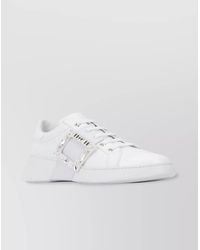 Roger Vivier - Crystal Embellished Low-Top Rubber Sneakers - Lyst