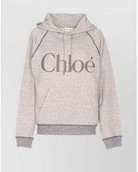 Chloé - Oversized Logo Hoodie - Lyst