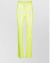 Santa Brands - Rhinestone-Embellished High-Rise Straight-Leg Trousers - Lyst