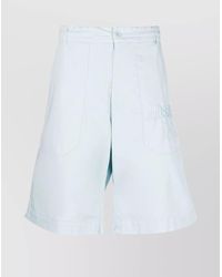 Moschino - Knee-Length Stretch-Cotton Shorts With Belt Loops And Pockets - Lyst
