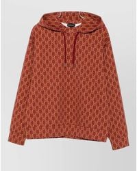Emporio Armani - Cotton Hoodie Drawstring Hood Long Sleeves - Lyst