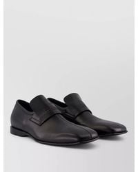 MM6 by Maison Margiela - Monk Shoes Leather Round Toe Loafers - Lyst