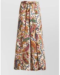 Etro - Paisley Print High-Rise Wide-Leg Palazzo Trousers - Lyst