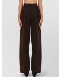 Thelatest - Axel Tailored Pants Pleated Front Wide Leg - Lyst