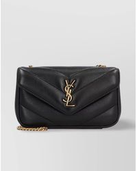Saint Laurent - Loulou Mini Leather Quilted Shoulder Bag - Lyst