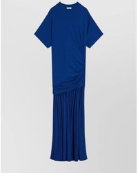 Ferragamo - Draped Maxi Dress - Lyst