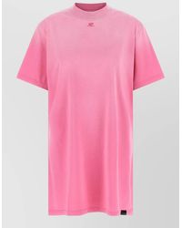 Courreges - Cotton Mini T-Shirt Dress - Lyst