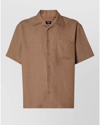 Fendi - Bowling Collar Short Sleeve Pocket Shirt - Lyst