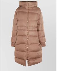 Fabiana Filippi - Hooded Long Quilted Down Jacket - Lyst