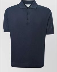 Malo - Short Sleeve Polo Shirt Ribbed Collar Hem - Lyst