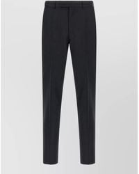 ZEGNA - Wool Straight-Leg Tailored Trousers - Lyst