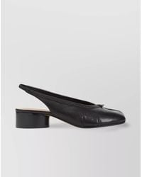 Maison Margiela - Tabi Split Toe Slingback Block Heel Ballerina - Lyst
