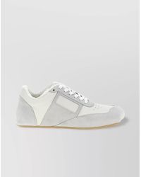 MM6 by Maison Margiela - Leather Low-Top Sneakers - Lyst