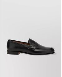 Church's - Leather Penny Strap Loafers With Round Toe - Lyst