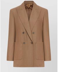 Max Mara - Cashmere Double-Breasted Blazer - Lyst