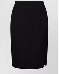 Maison Margiela - Wool-Blend Midi Straight Skirt - Lyst