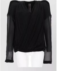 Rick Owens - Mary Jacket Draped Design Elastic Hem - Lyst