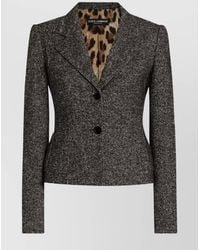 Dolce & Gabbana - Single-Breasted Wool-Blend Blazer - Lyst