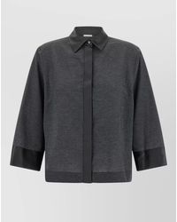 Peserico - Jersey Shirt Relaxed Fit Tailored Design - Lyst
