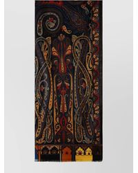 Etro - Silk Wool Paisley-Print Scarf - Lyst