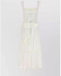 Marine Serre - Cotton Midi Dress - Lyst
