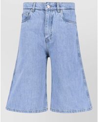 Coperni - Denim Straight-Leg Bermuda Shorts - Lyst