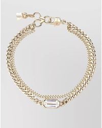 McQueen - Metal Skull Bracelet - Lyst