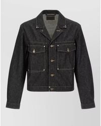 Lemaire - Denim Style Trucker Jacket Chest Pockets - Lyst