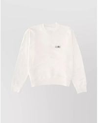 MM6 by Maison Margiela - Cotton Logo-Print Sweatshirt - Lyst