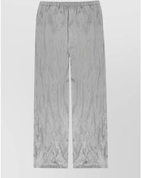 Alysi - Textured Viscose Trousers - Lyst