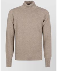 Drumohr - Long Sleeve Wool Turtleneck Sweater - Lyst