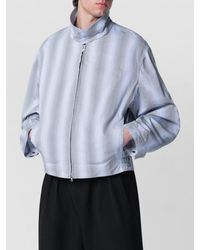 Dries Van Noten - Textured Striped Zip Jacket - Lyst