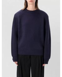 Frankie Shop - Lina Sweater Padded Shoulders Crew Neck - Lyst