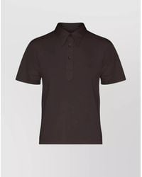 Maison Margiela - Short Sleeve Polo Shirt Featuring Collar - Lyst