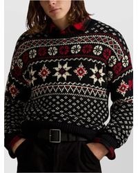 Polo Ralph Lauren - Snowflake Cotton-Cashmere Jumper - Lyst