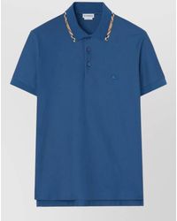 Burberry - Cotton Slim-Fit Short-Sleeve Polo Shirt - Lyst